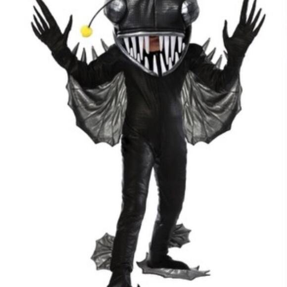 Angler fish costume kids size XS gits 4-6 year old